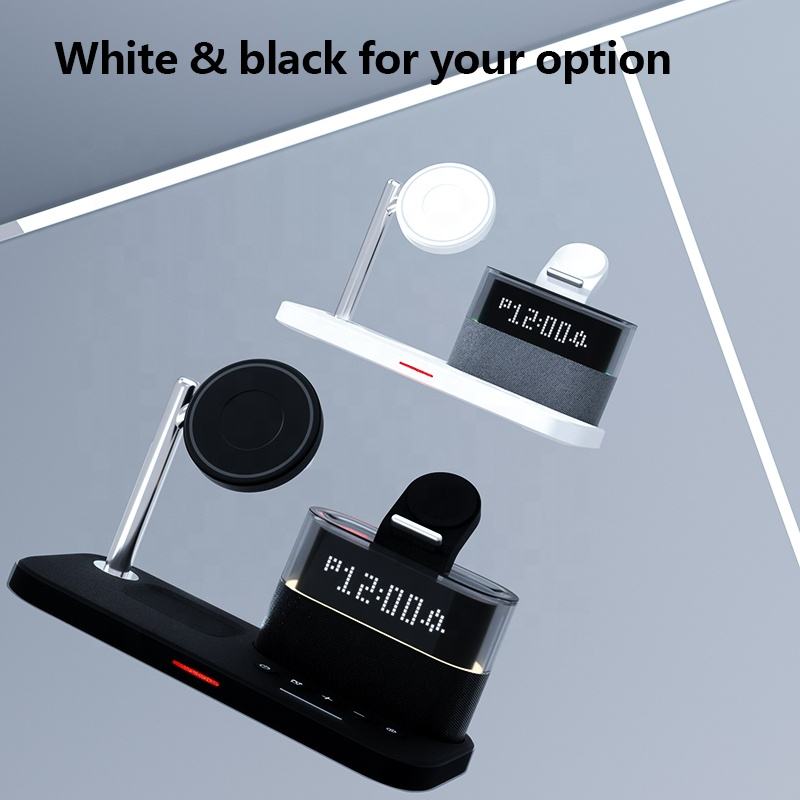 Magnetic wireless charger 3-in-1 wireless charging clock wireless charger suitable for Apple