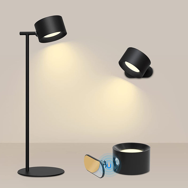 Non punching magnetic wall lamp USB charging LED night light adjustable eye protection bedside reading light
