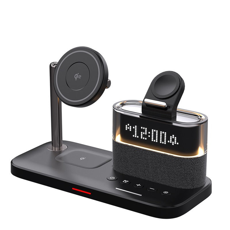 Magnetic wireless charger 3-in-1 wireless charging clock wireless charger suitable for Apple