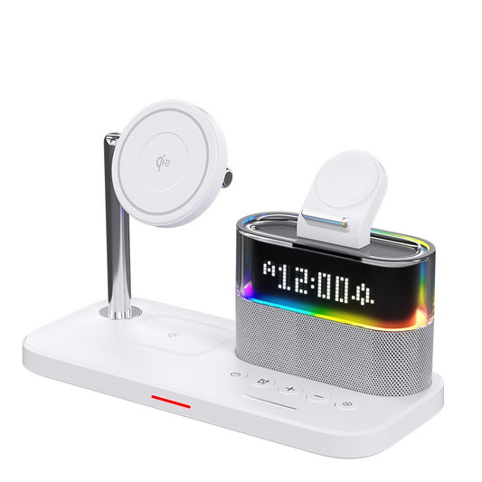Magnetic wireless charger 3-in-1 wireless charging clock wireless charger suitable for Apple