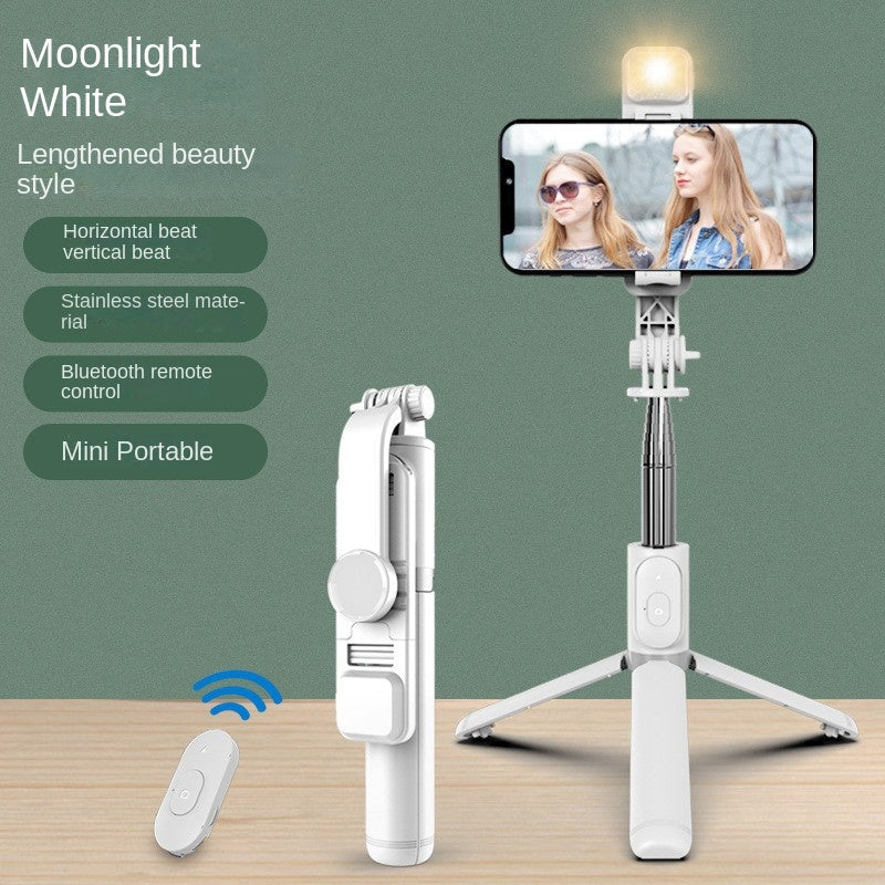 Wholesale Bluetooth Selfie Stick with Fill Light Extended
