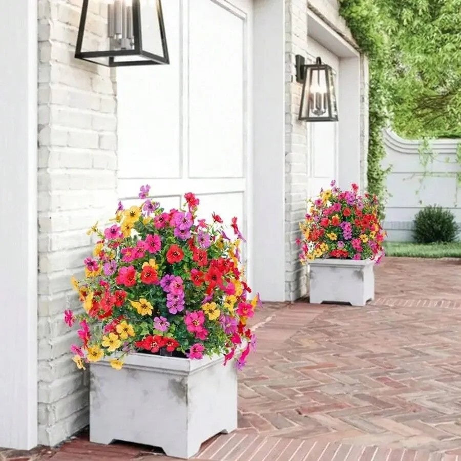New Arrival Artificial Flowers Daisy Violet Ground Insert Outdoor Indoor Garden Decor