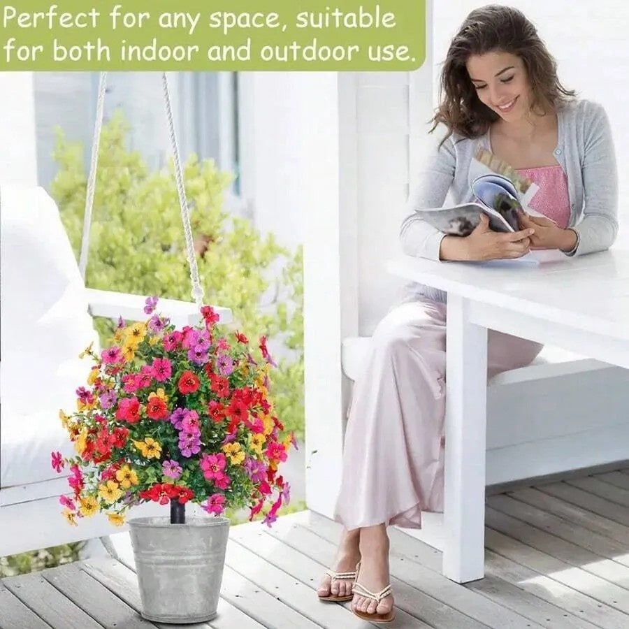 New Arrival Artificial Flowers Daisy Violet Ground Insert Outdoor Indoor Garden Decor