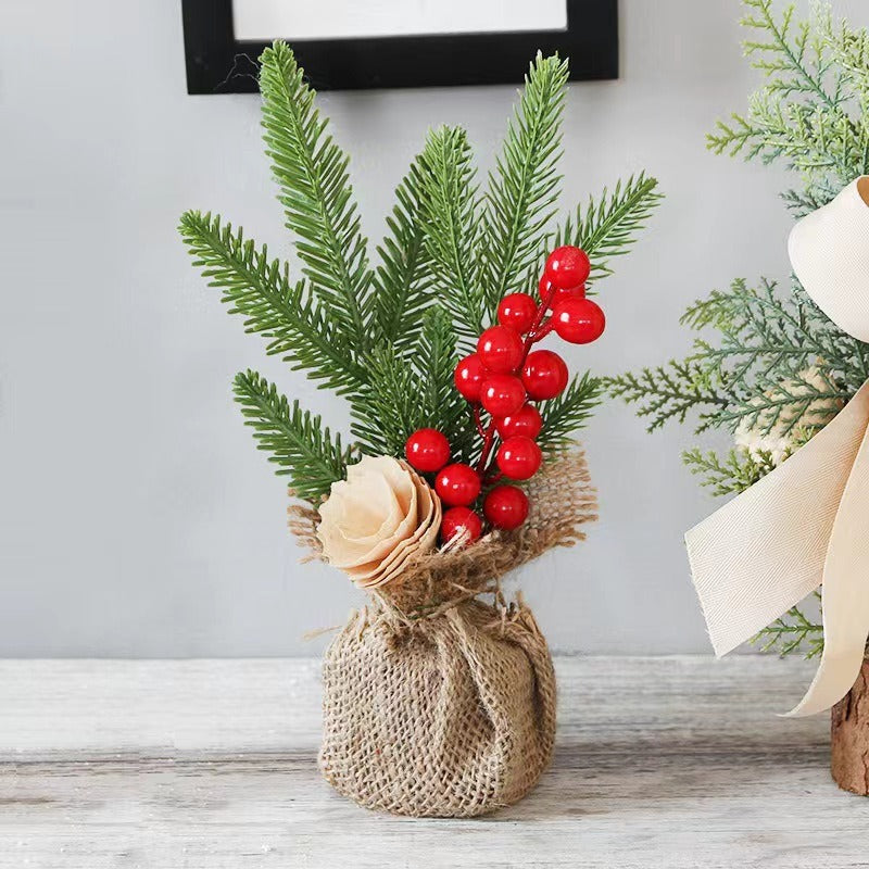 New Christmas Decorations Mini Christmas Tree Window Display Desktop Atmosphere Decoration