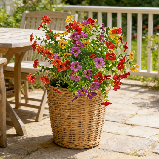 New Arrival Artificial Flowers Daisy Violet Ground Insert Outdoor Indoor Garden Decor
